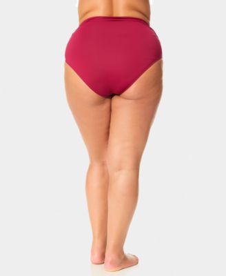 Plus Size High-Waist Bikini Bottoms