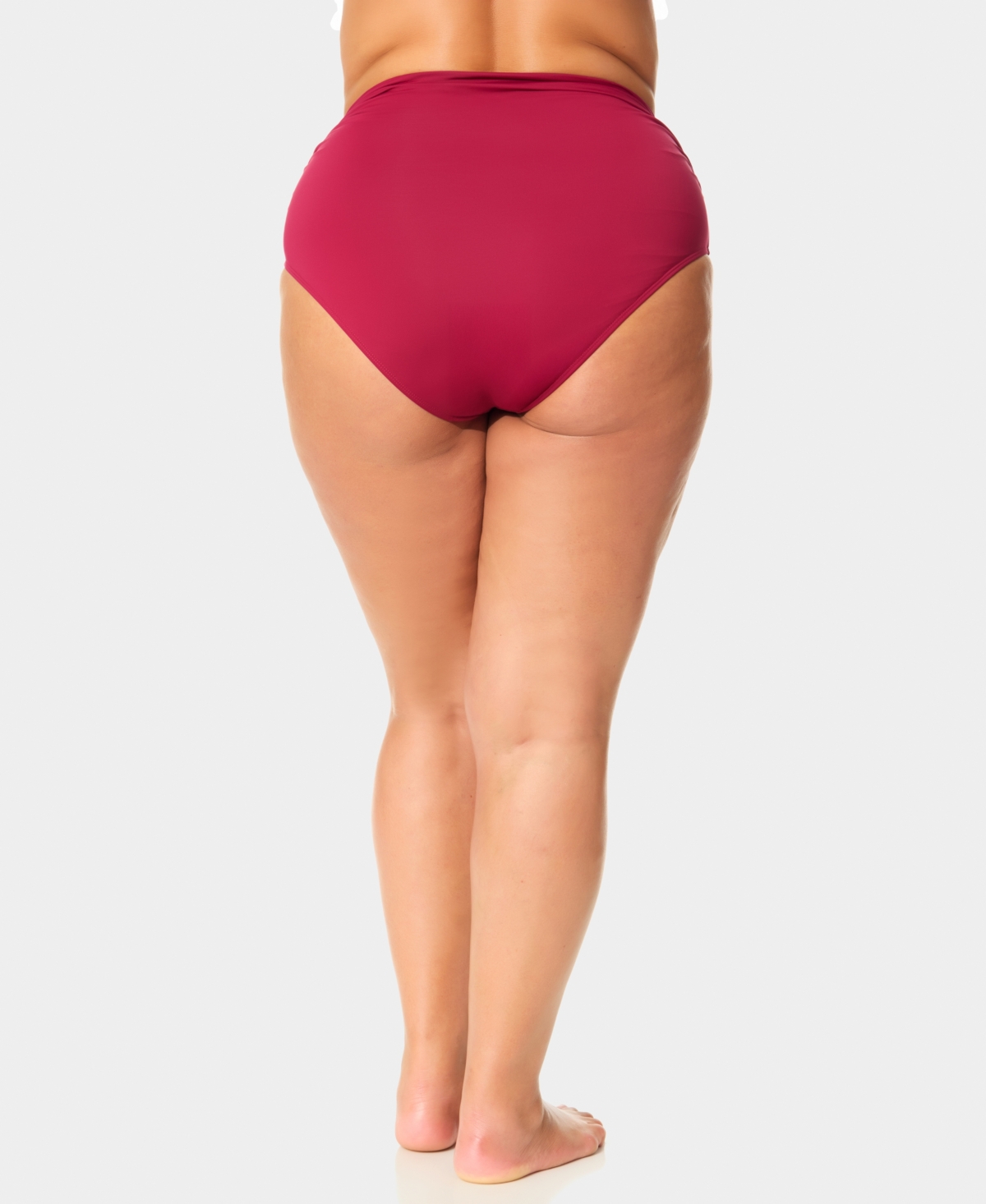 Anne Cole Plus High-Waist Bikini Bottoms