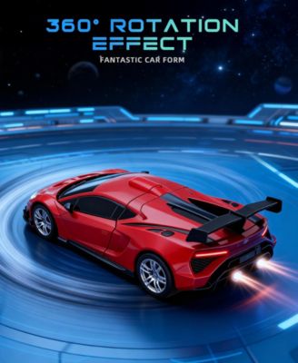 1:18 RC Transforming Robot Car with One-Click Deformation, 2.4GHz RC Car with LED Lights, 360° Rotation & Demo Mode