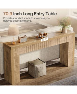 70.9-Inch Extra Long Console Table for Entryway, Narrow Sofa Table Behind Couch, Suitable for Hallway, Foyer, Living Room