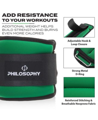 Adjustable Ankle/Wrist Weights, Set of 2 - 4 lb Each, 8 lb Total for Strength Training and Fitness