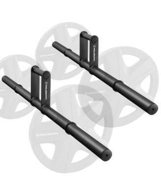Farmers Walk Handles Pair - Barbell Style Grip Farmer Carry Bar Set for Weight Training