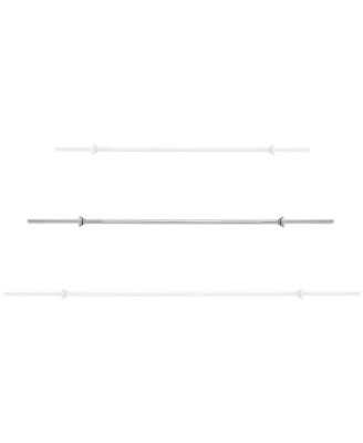 1" Standard Weightlifting Barbell, 6 FT Threaded Straight Bar with Star Collars