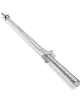 1" Standard Weightlifting Barbell, 7 FT Threaded Straight Bar with Star Collars