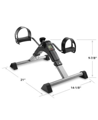 Foldable Under Desk Exercise Bike Portable Arm and Leg Pedal Exerciser