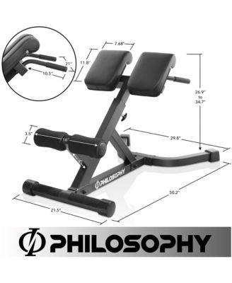 Hyper-Extension Roman Chair - Adjustable Lower Back Bench Machine