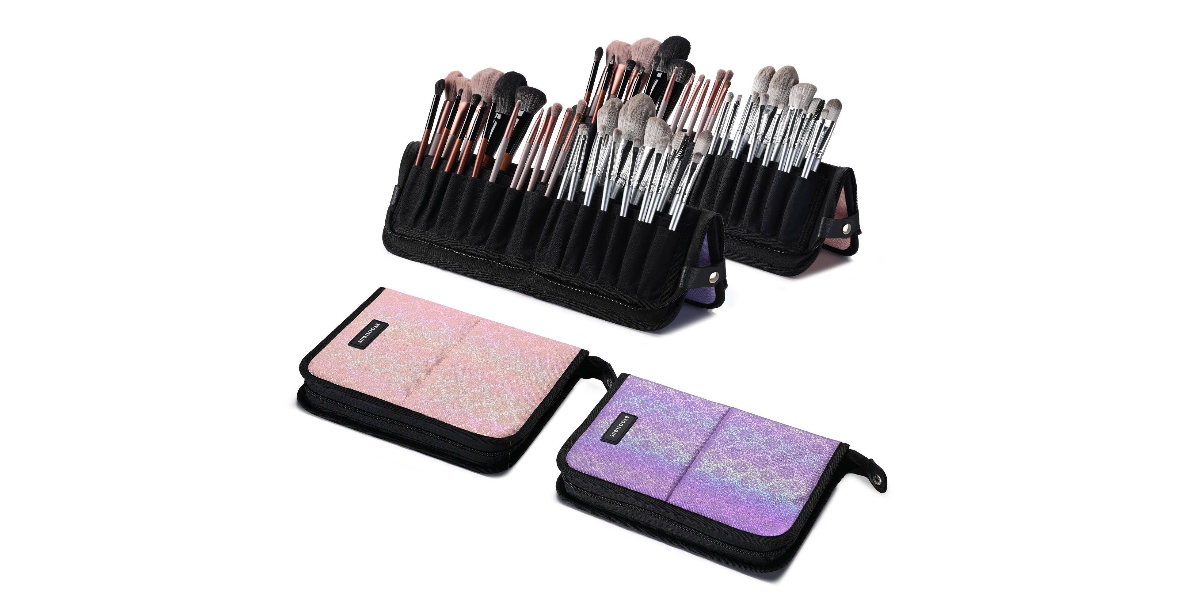 Byootique Makeup Brush Holder Bag Foldable Cosmetic Case ForgetMeNot 2 Pack