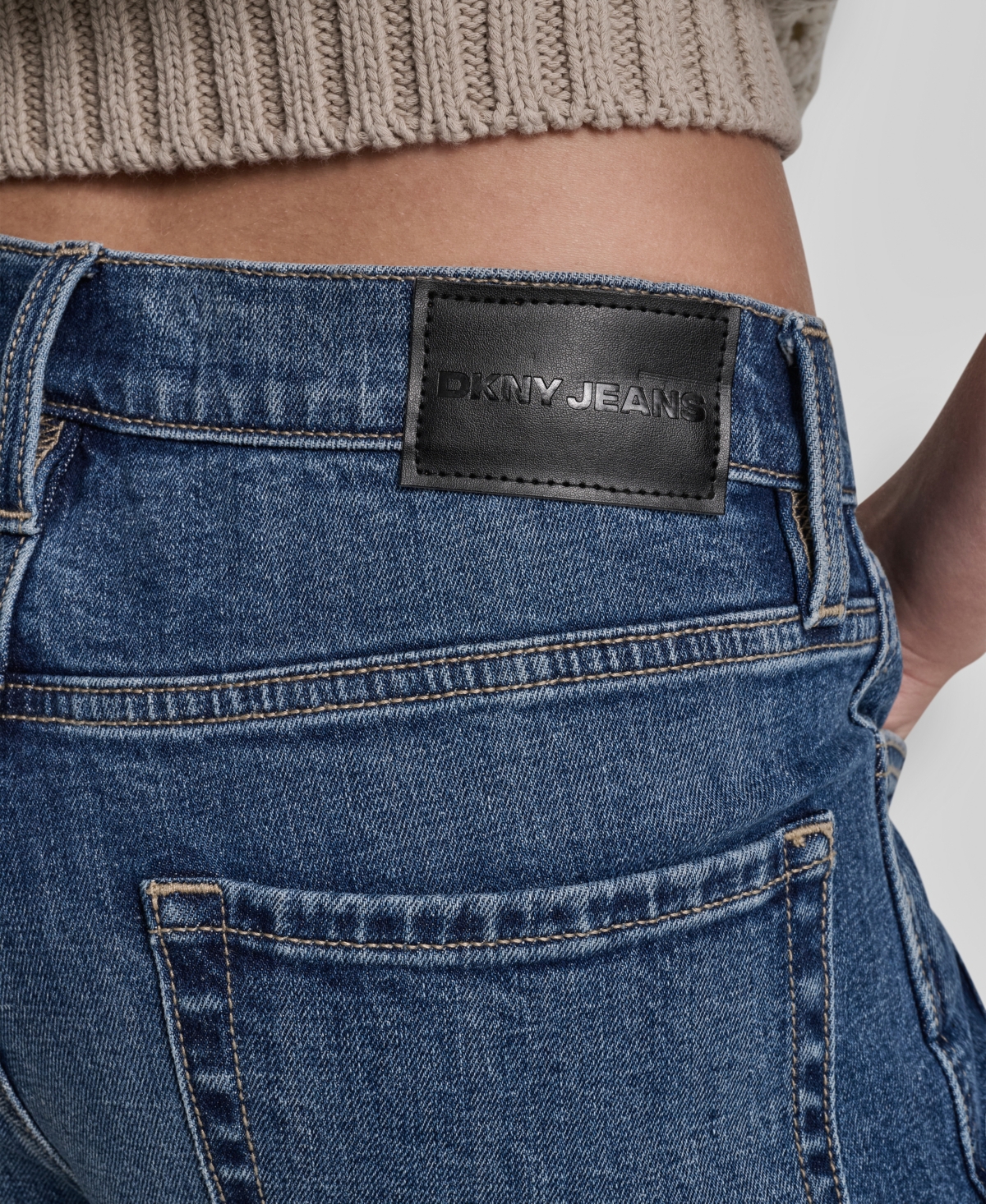 Dkny Jeans Women's High-Rise Modern Wide Leg