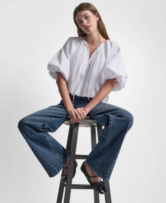 Women's High-Rise Modern Wide Leg Jeans