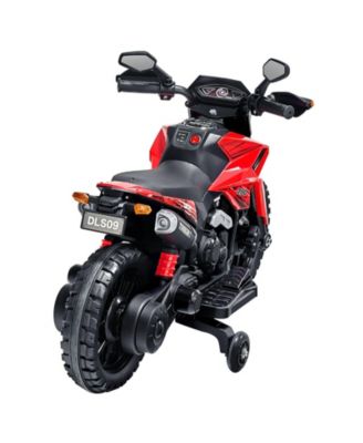 12V Kids Electric Motorcycle with Detachable Training Wheels