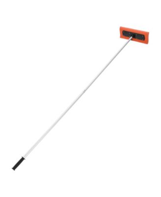 Snow Roof Rake, 17.7" Foam Blade, 7.3-18.4 ft Adjustable, Extension Tubes, Non-Slip Handle, Roof Scraper