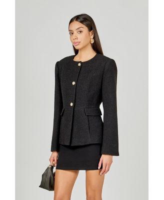 Women's Round Neck Blazer