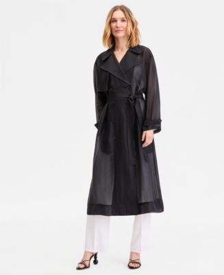 I.N.C. International Concepts Women's Sheer Trench Coat, Macy's