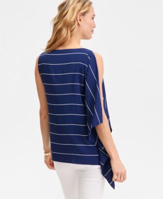 Women's Asymmetrical-Hem One-Shoulder Tunic