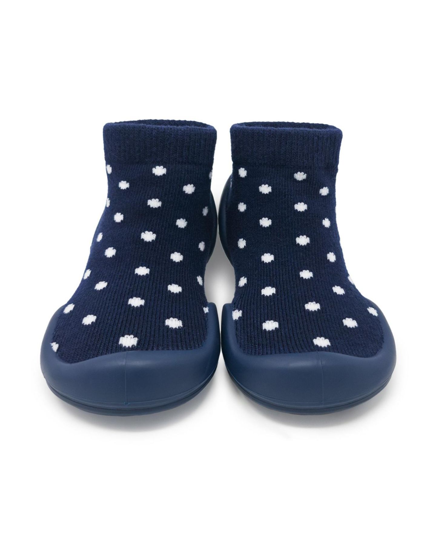 Обувь Komuello First Walk Sock Shoes Dotty Navy для мальчиков-малышей — фото 5