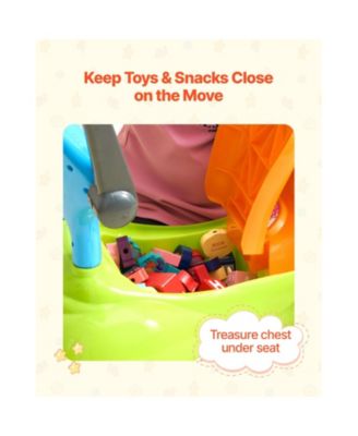 Ride On Push Car, Push Car for Toddler 19 to 36 Months, Around Buggy with Guardrails, Handle & Under-seat Storage