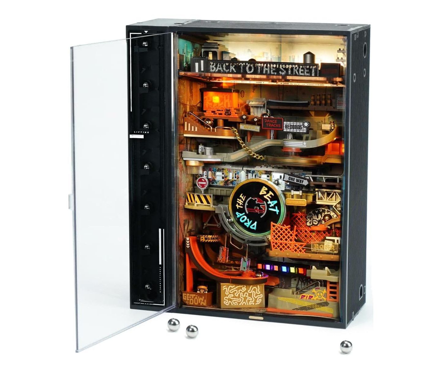 Детский конструктор Robotime Hip-Hop Street Sound-Activated Electric 134-Piece Building Set, Ages 14+ — фото 1