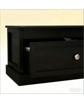 23.5 in. Wide Dog Bowls Elevated Feeding Station with Drawer in Black