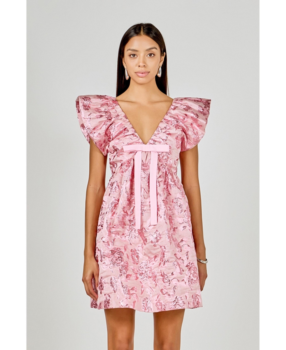 endless rose Women's Jacquard Print Mini Dress