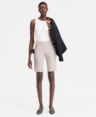 Women's Mid-Rise Pull-On Bermuda Shorts