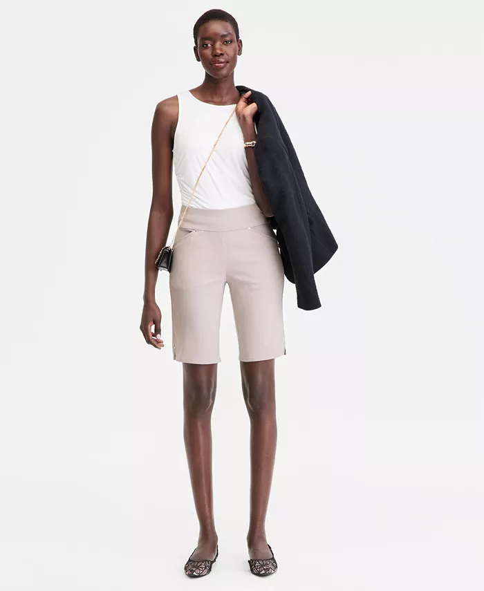 Women's Mid-Rise Pull-On Bermuda Shorts - thumbnail 6