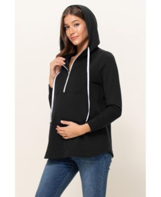 Maternity Half Zip Hoodie