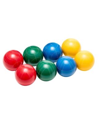 Outdoor Bocce Ball Game Set with Resin Balls Carry Bag and Accessories