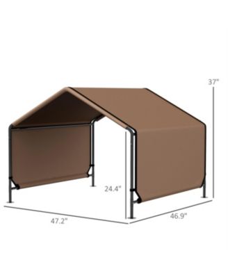  Dog Tent with Water Resistant for Outdoor Shade Protection in Brown
