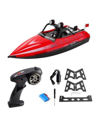 2.4GHz RC Jet Speedboat, 10 mph High-Speed Racing Boat with Safe Enclosed Propeller
