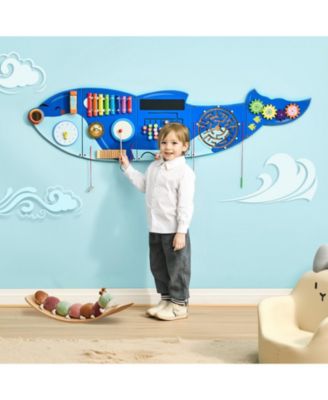 Orca Busy Board with 12 Montessori Sensory Activities