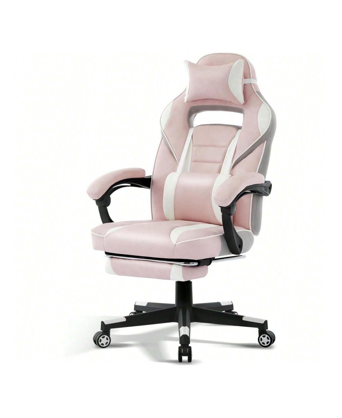 Gaomon Video Gaming Chair With Massage Lumbar Support And Footrest Height Adjustable Big And 50.3inch Tall Ergonomic Pu Leather