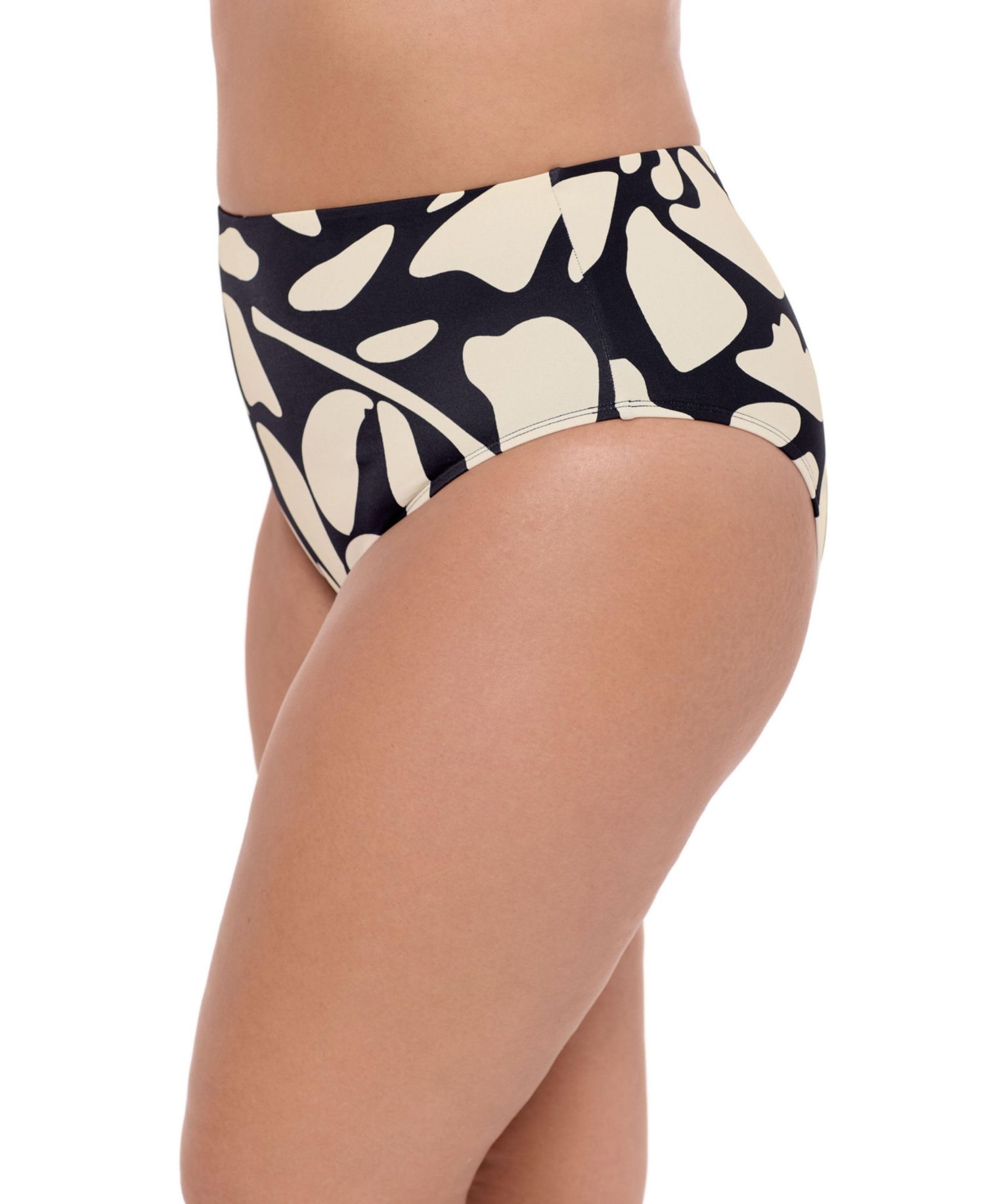Women's Smoothing and Sculpting Classic High-Waist Swimsuit Bikini Bottoms