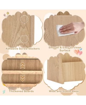 Durable 4-Tier Bookshelf for Kids with Deep Storage Spaces