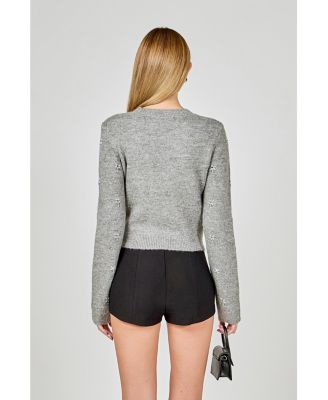 Women's Bead Embellished Sweater