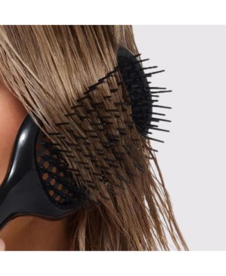 Detangling Vented Brush - Flexible Bristles - Black