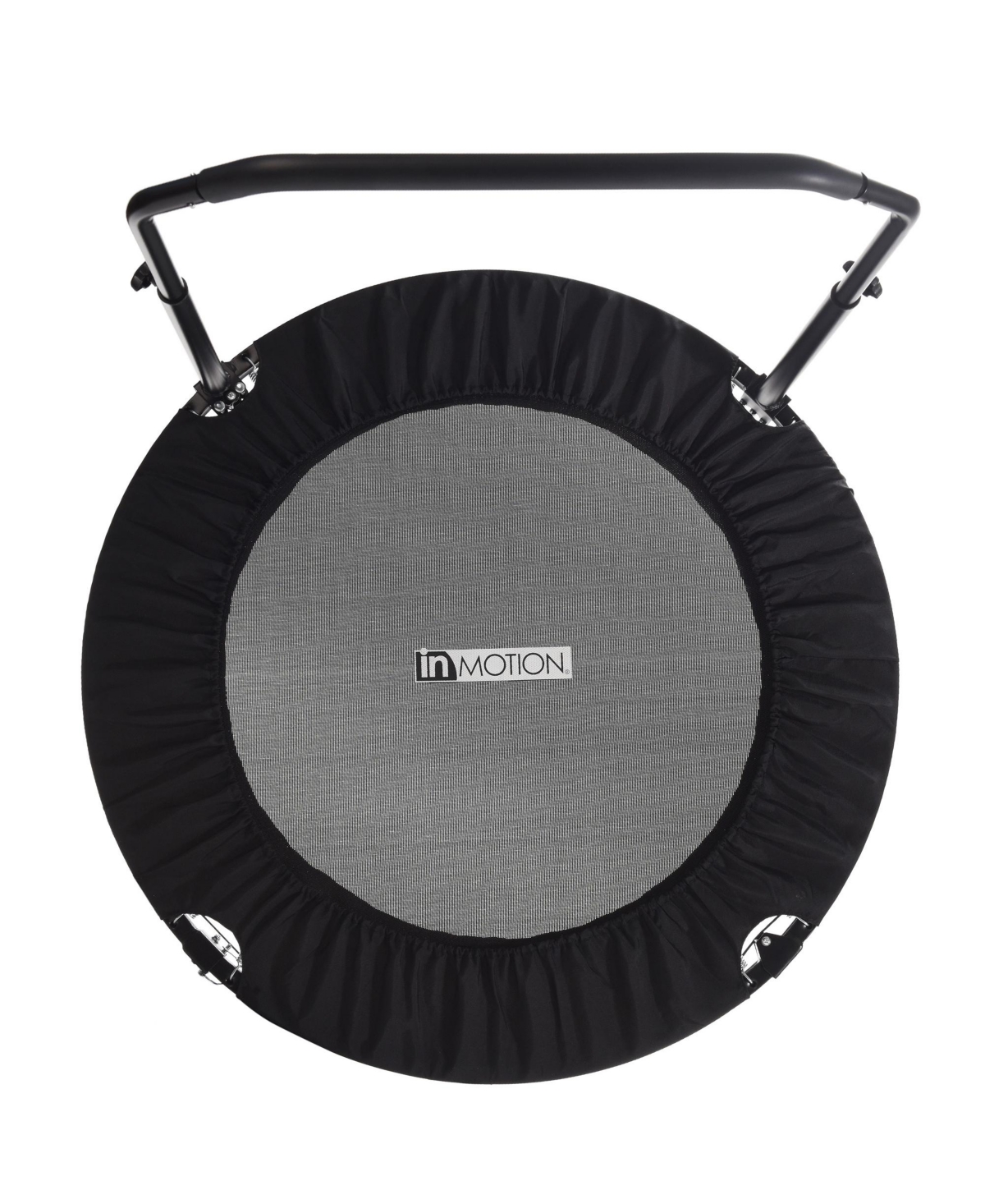 Stamina inMotion 40" Round Fitness Trampoline with Adjustable Handlebars, Black