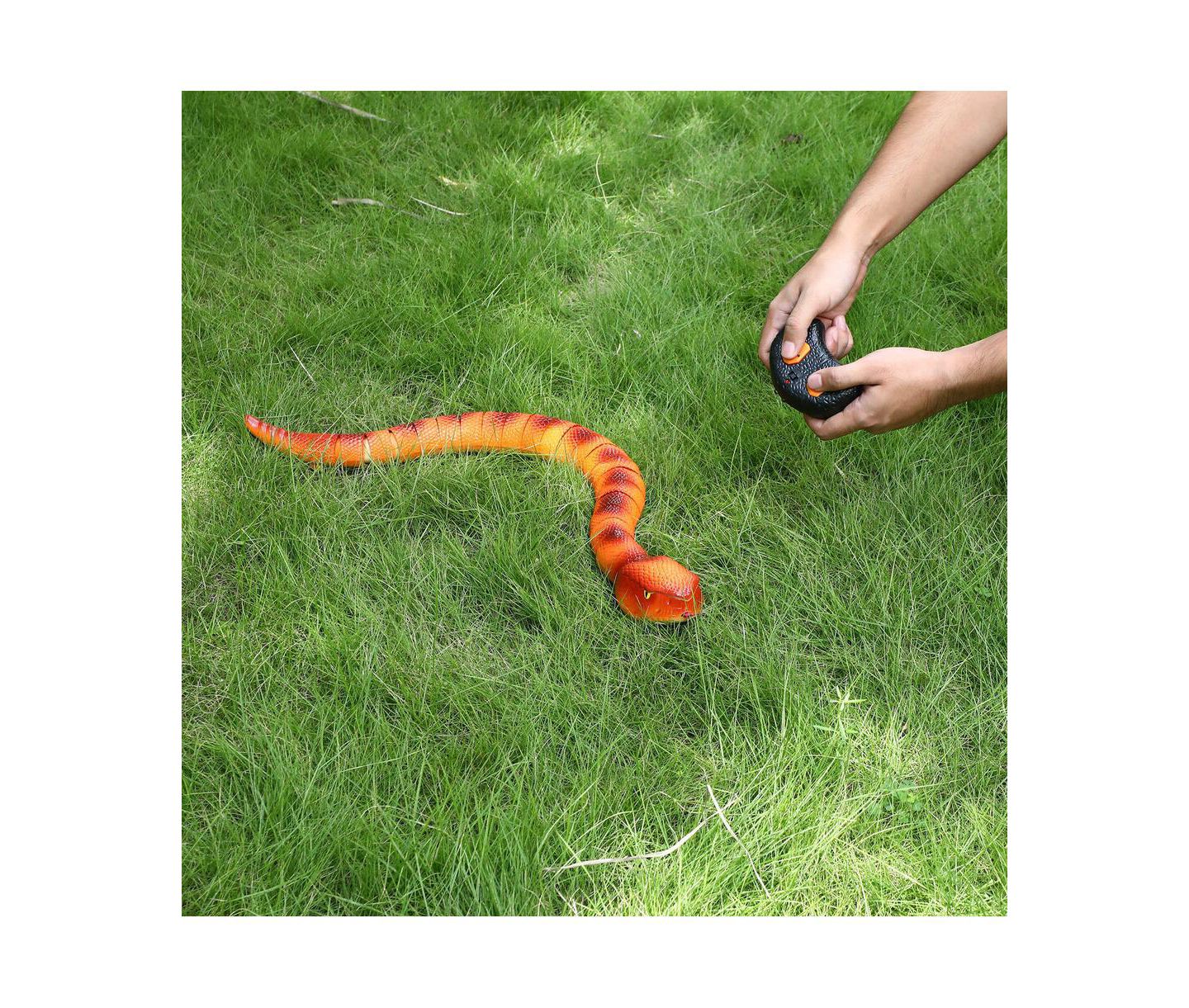 Детская игрушка Bruce & Shark Realistic 2.4GHz Remote Control Snake Toy, цвет: Оранжевый — фото 3