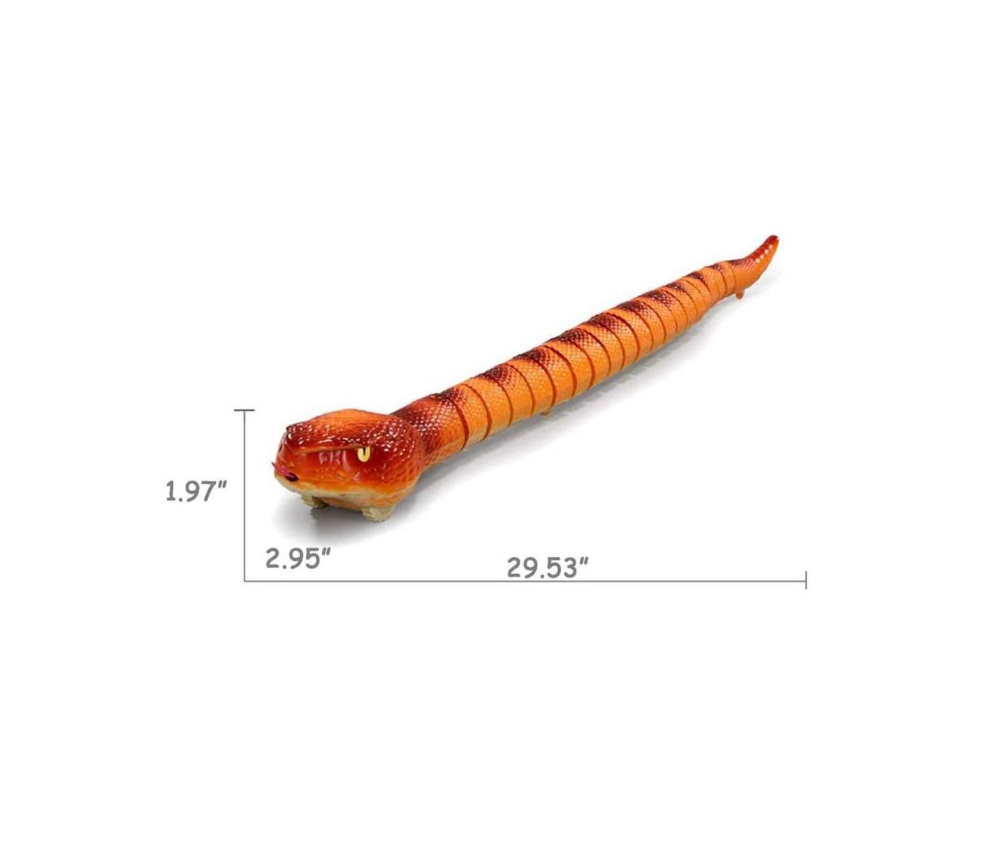 Детская игрушка Bruce & Shark Realistic 2.4GHz Remote Control Snake Toy, цвет: Оранжевый — фото 10