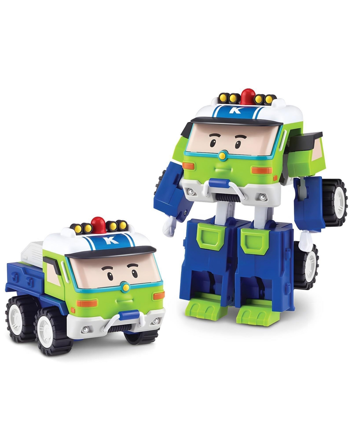 Robocar Poli 4" Transforming Robot - Keaton | Emergency Rescue Vehicle Action Figures | Kids Educational Pretend Play Toy