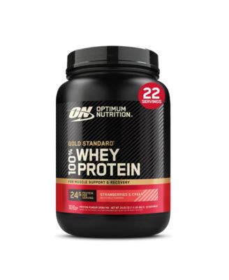 Gold Standard 100% Whey Protein Powder, Strawberries & Cream 1.5lb Tub