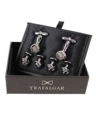 Men's Kenneth Knot Formal Set (2 Cuffs + 4 Studs)