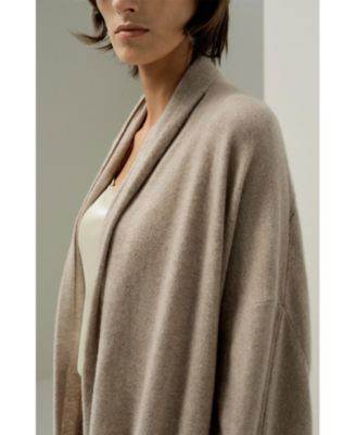 Women's Calf-Length Cashmere Cardigan