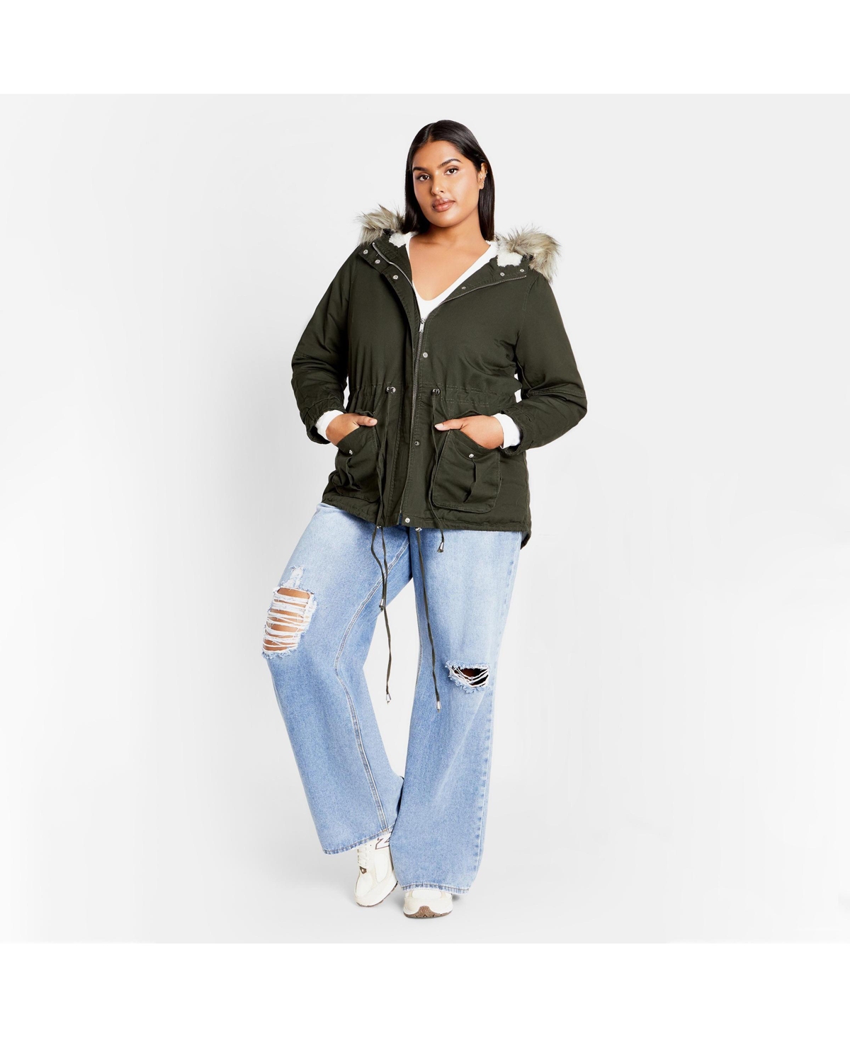 City Chic Women's Explorer Parka