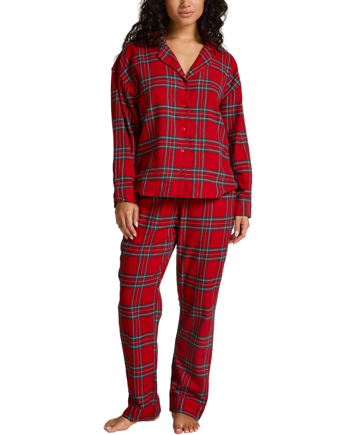 Hunkemoller Women's Flannel Pyjama Top