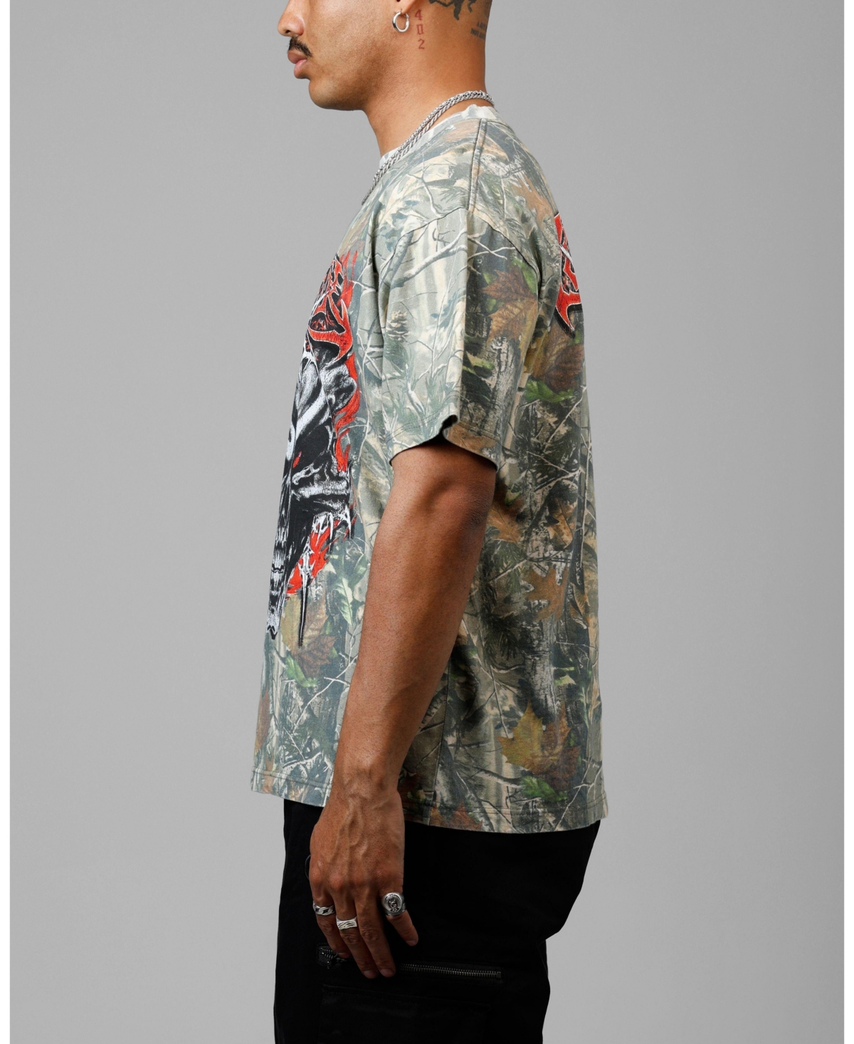 Loiter Men's Tribal Skull Camo T-Shirt