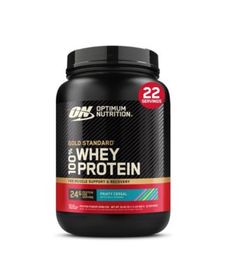 Gold Standard 100% Whey Protein Powder, Fruity Cereal, 1.5lb Tub