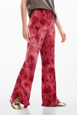 Women's Embroidered flower trousers