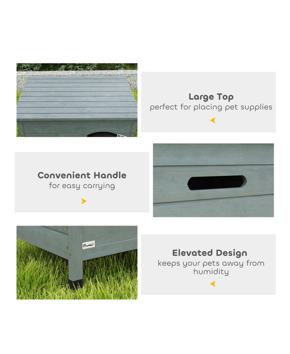 Aostirmotor Dog Cage Kennel Wire Door with Lock in Dark Grey