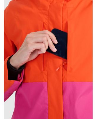 Women's ski jacket membrane 8000 - orange