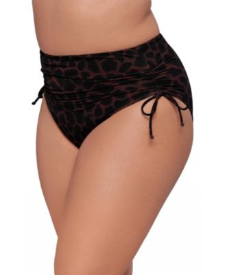 Women's S3 Smoothing Cinch Adjustable High-Waist Swimsuit Bikini Bottoms